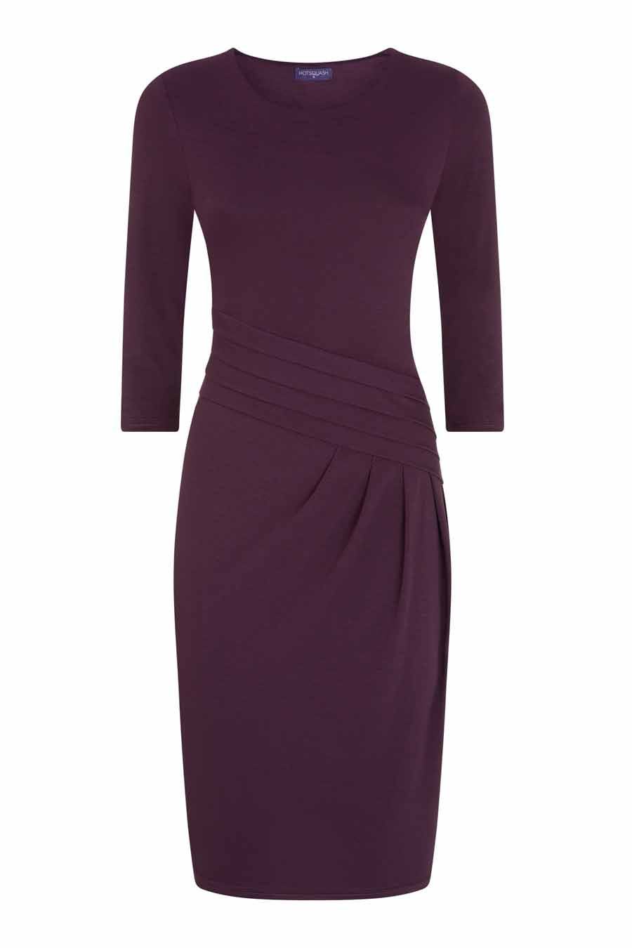 Jersey Pleat Waist Dress