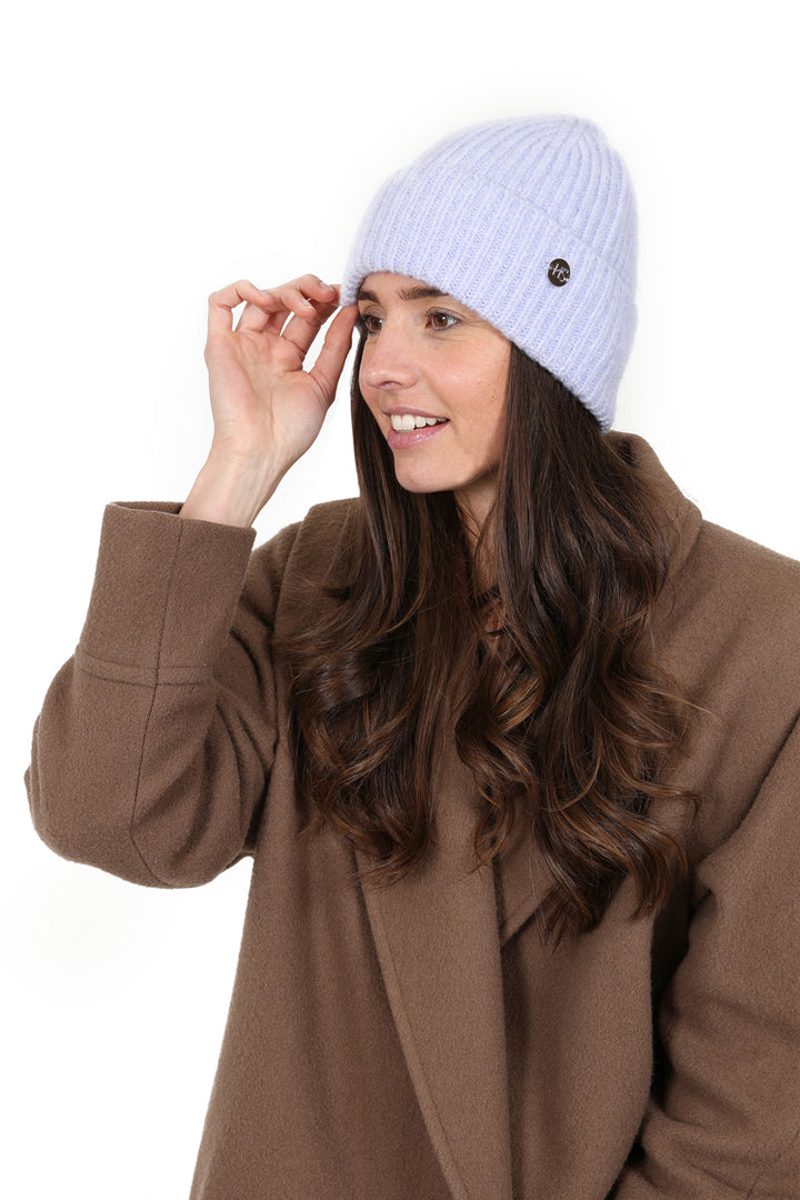 Womens Ribbed Beanie Hat