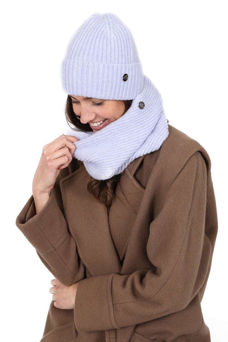 Womens Ribbed Beanie Hat