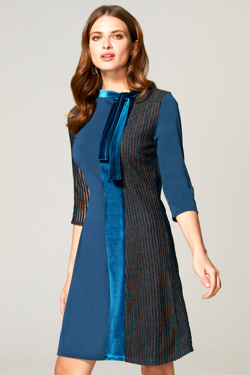 Princess Seam Dress with Velvet – HotSquash London