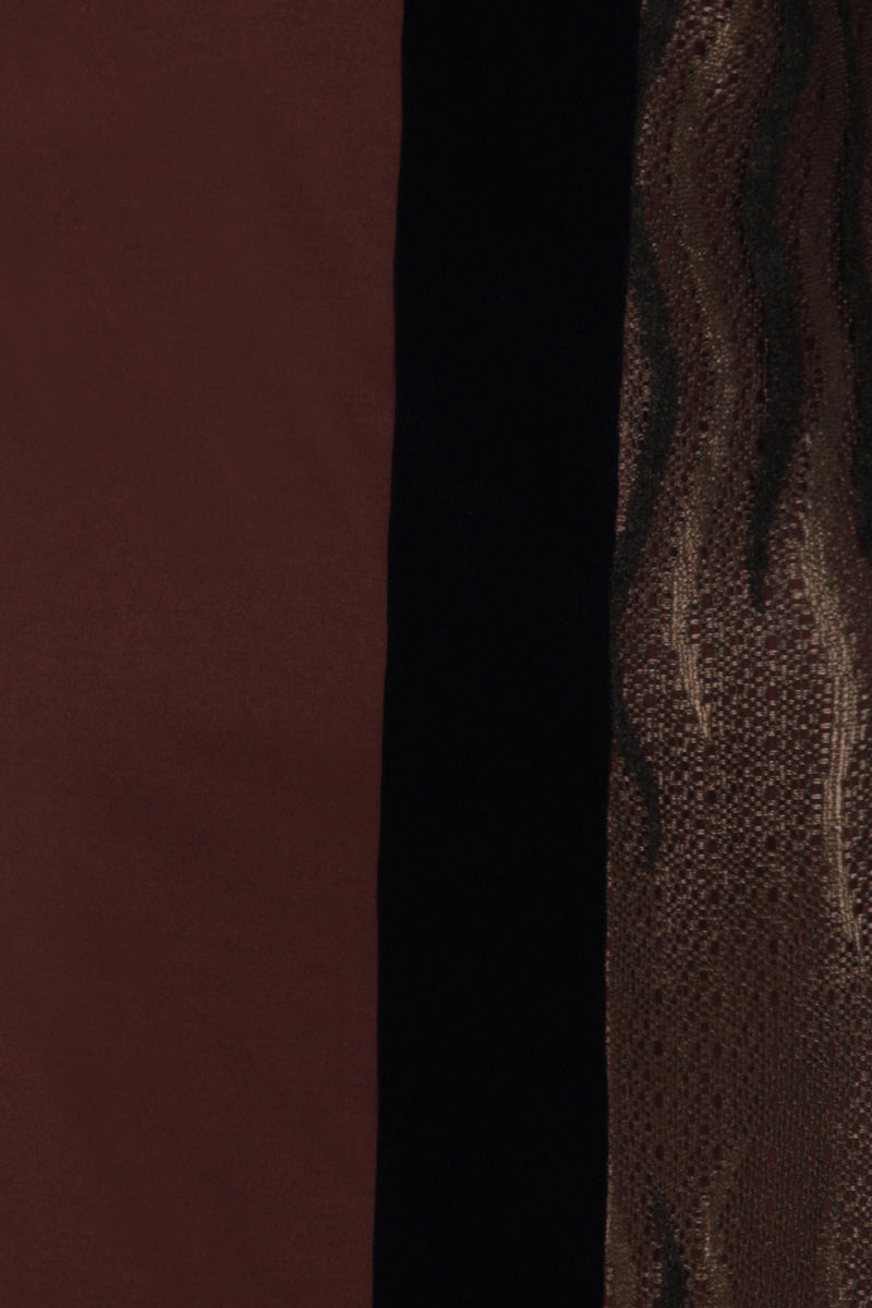 Princess Seam Dress with Velvet