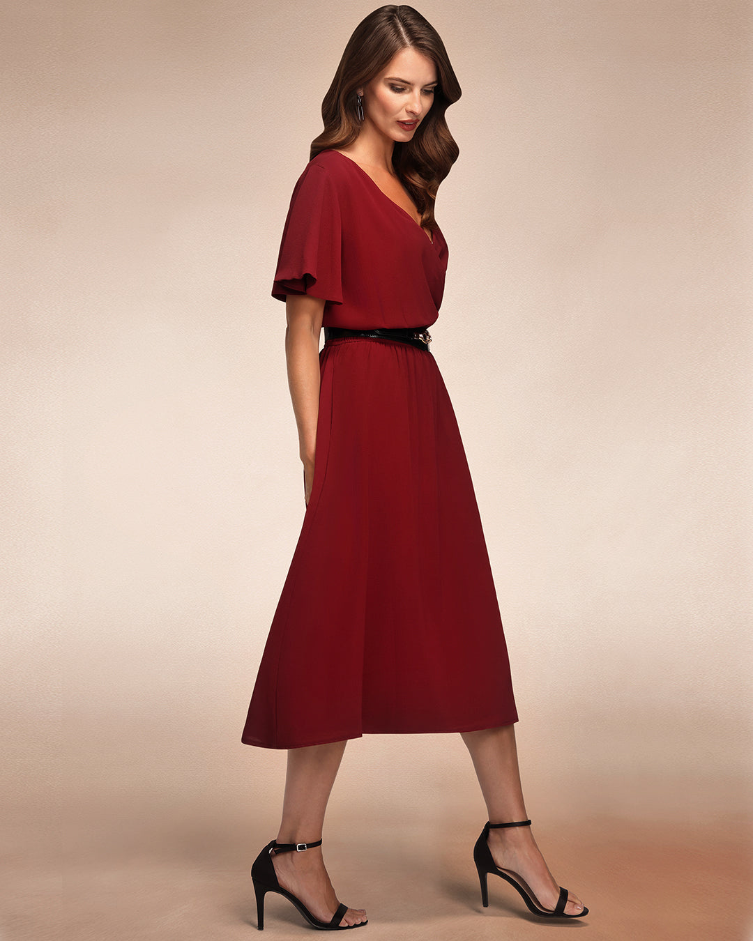 Chiffon Midi Dress