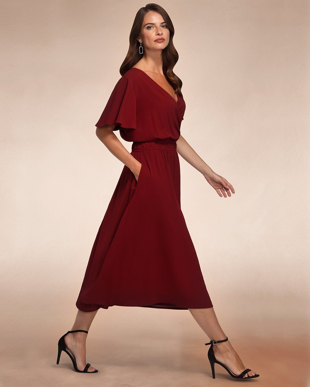 Chiffon Midi Dress