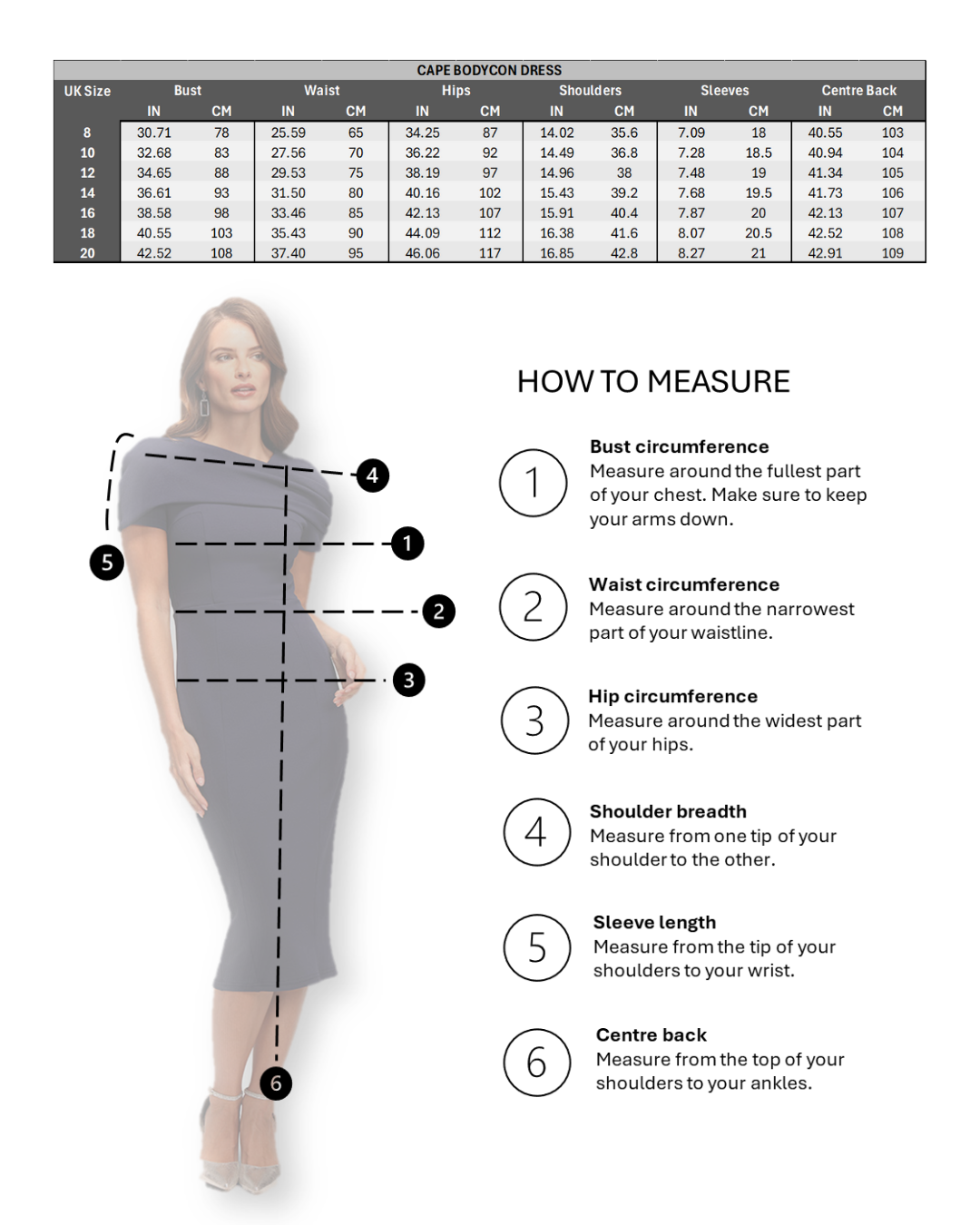 Cape Bodycon Dress