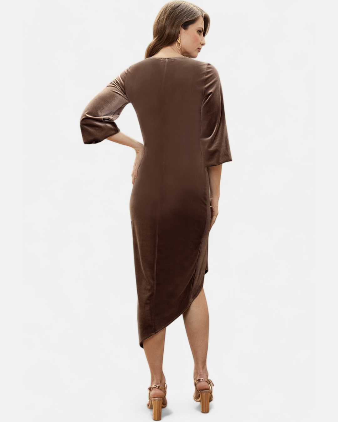Velvet Ruched Party Dress