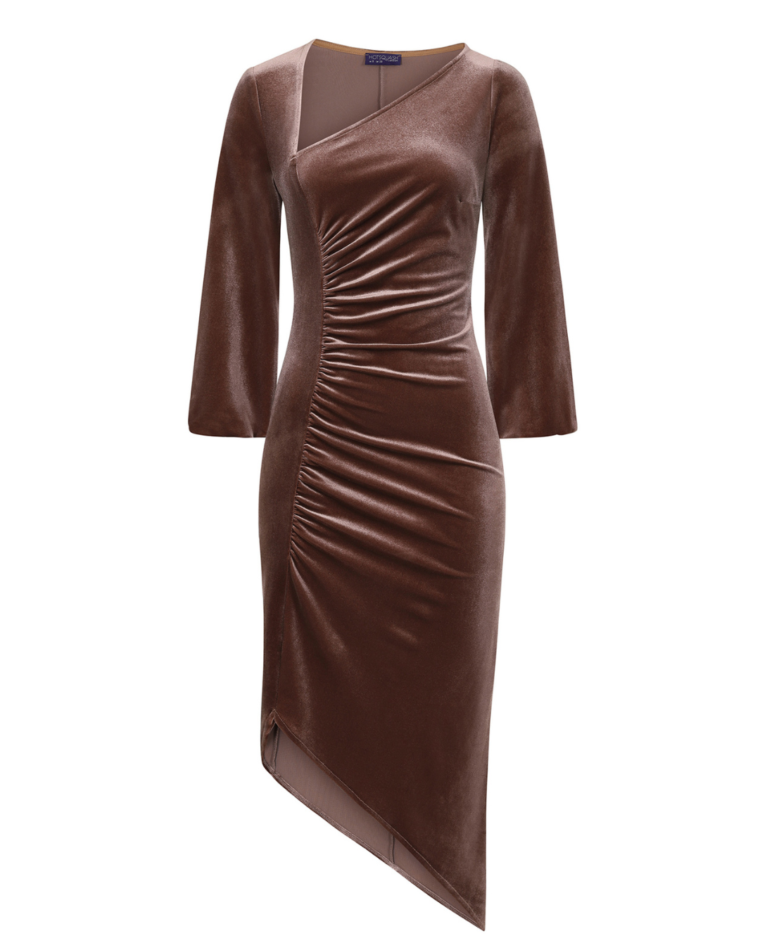 Velvet Ruched Party Dress