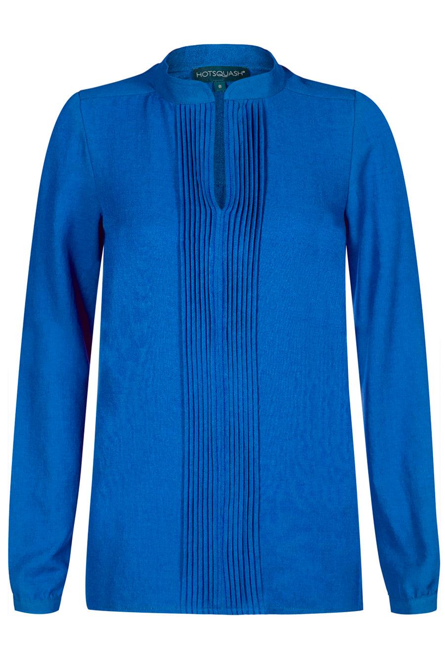 Blouse with pleat front