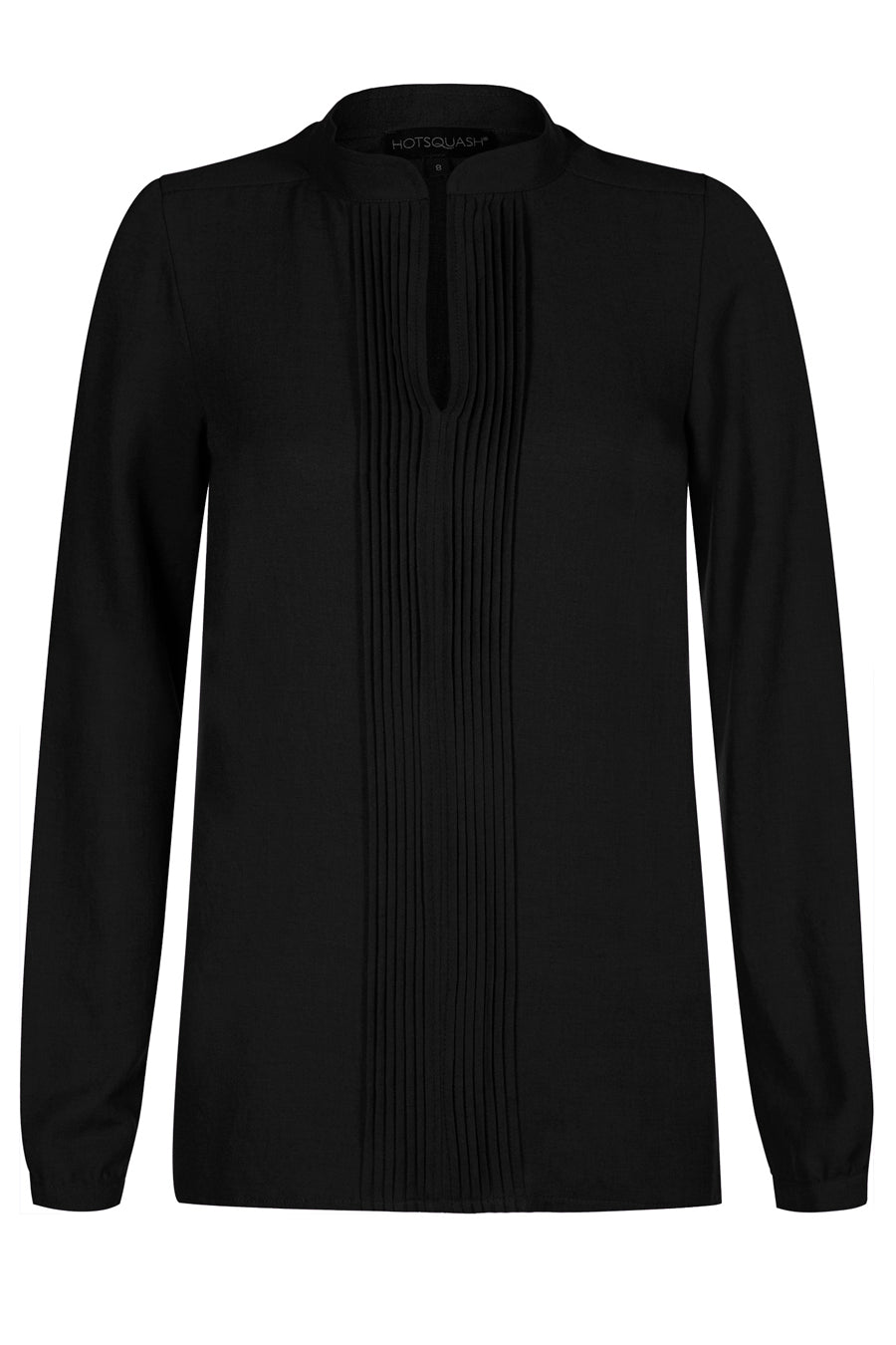 Blouse with pleat front