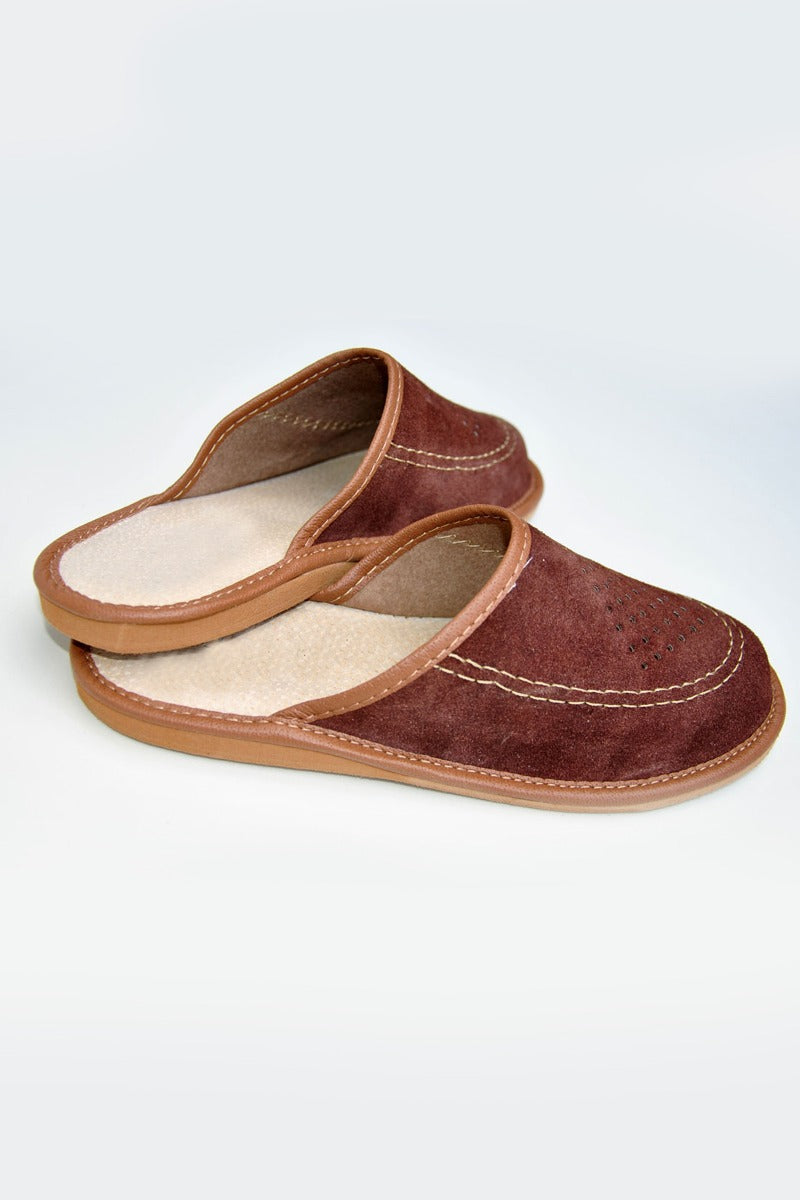 Leather Featherweight Men's Slippers
