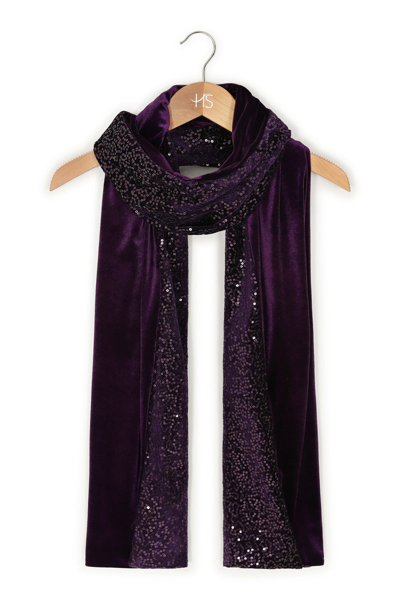 Velvet Sequin Scarf