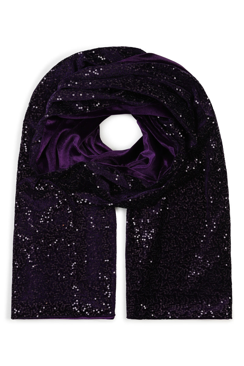Velvet Sequin Scarf