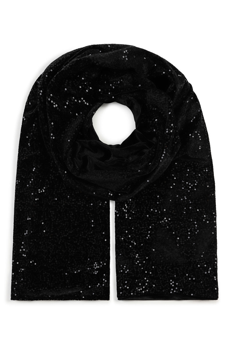 Velvet Sequin Scarf