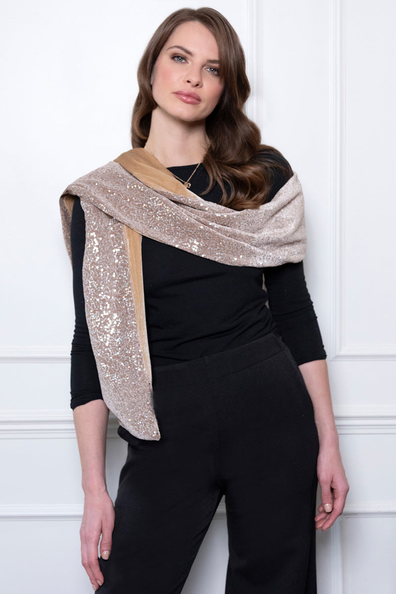 Velvet Sequin Scarf