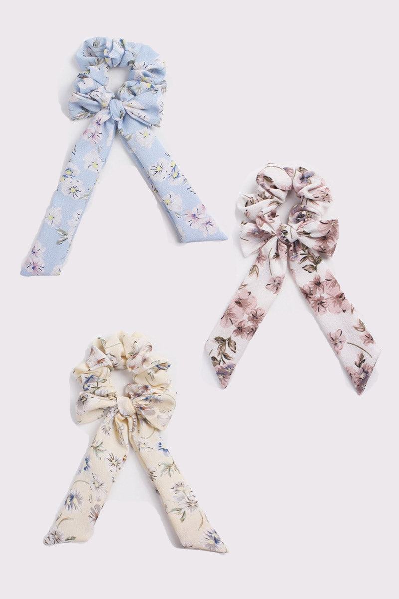 Bow Scrunchies 3 Pack