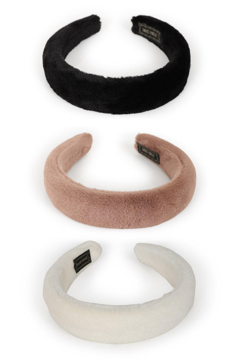 Plush Fleece Headbands 3 Pack