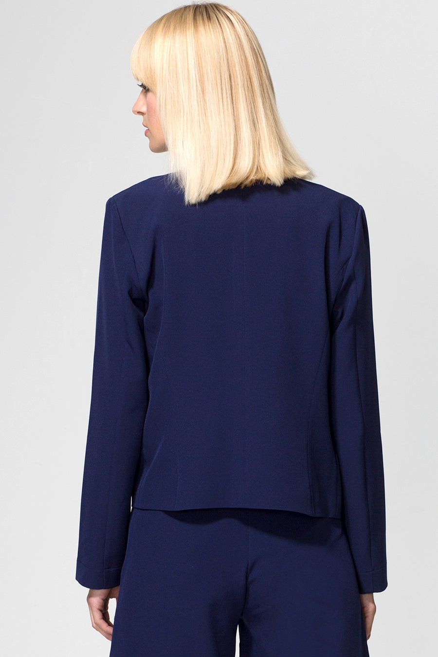 Collarless Jacket