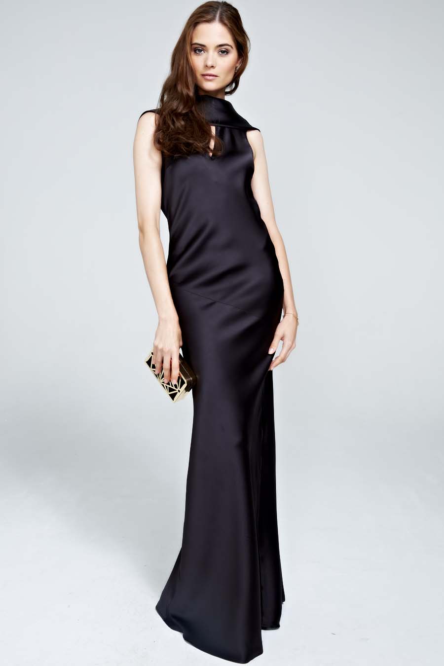 Silky gown with cowl neck | Occasion Dresses | HotSquash HotSquash London Silky gown with cowl neck | Occasion Dresses | HotSquash HotSquash London