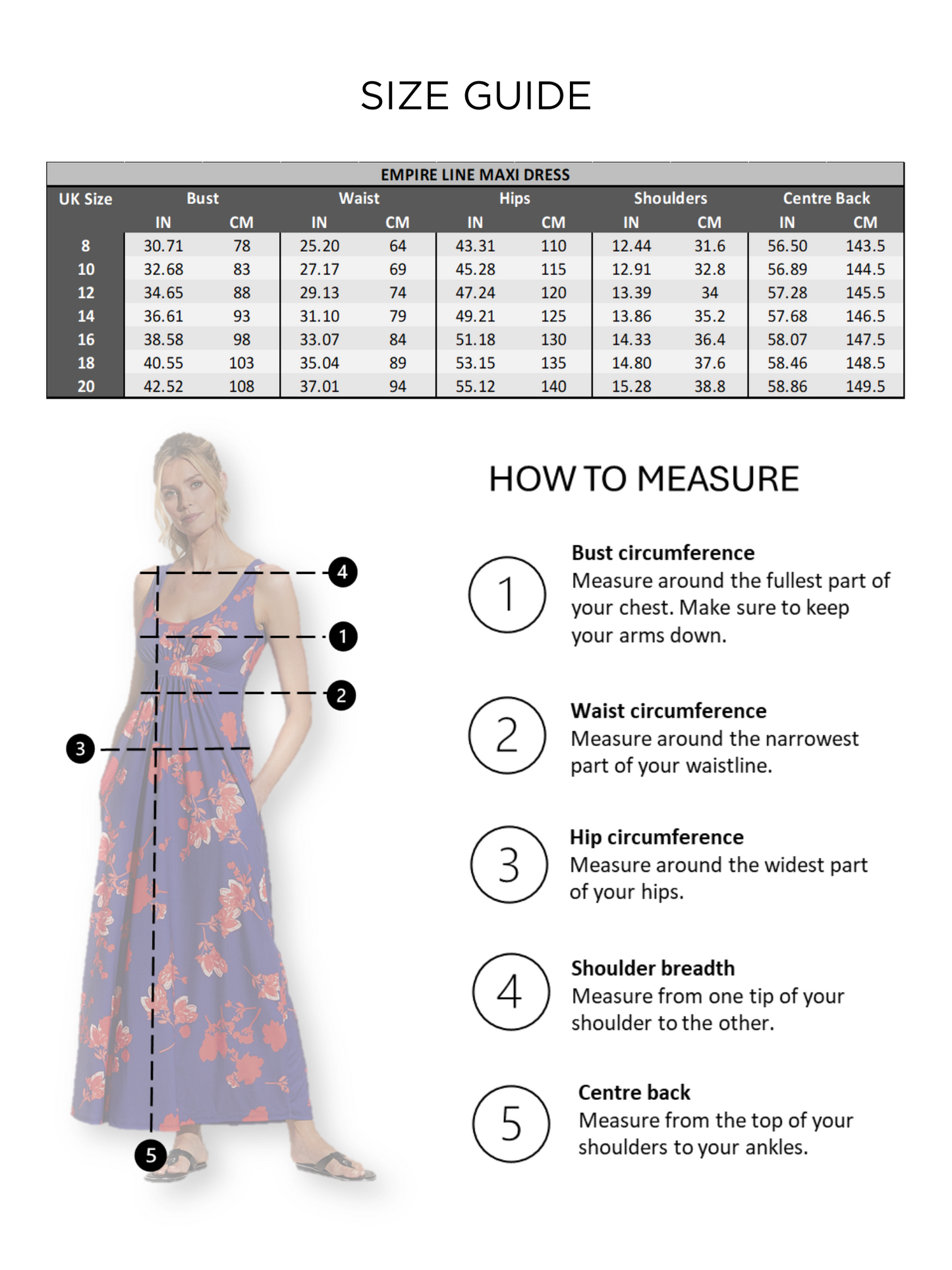 Empire Line Maxi Dress