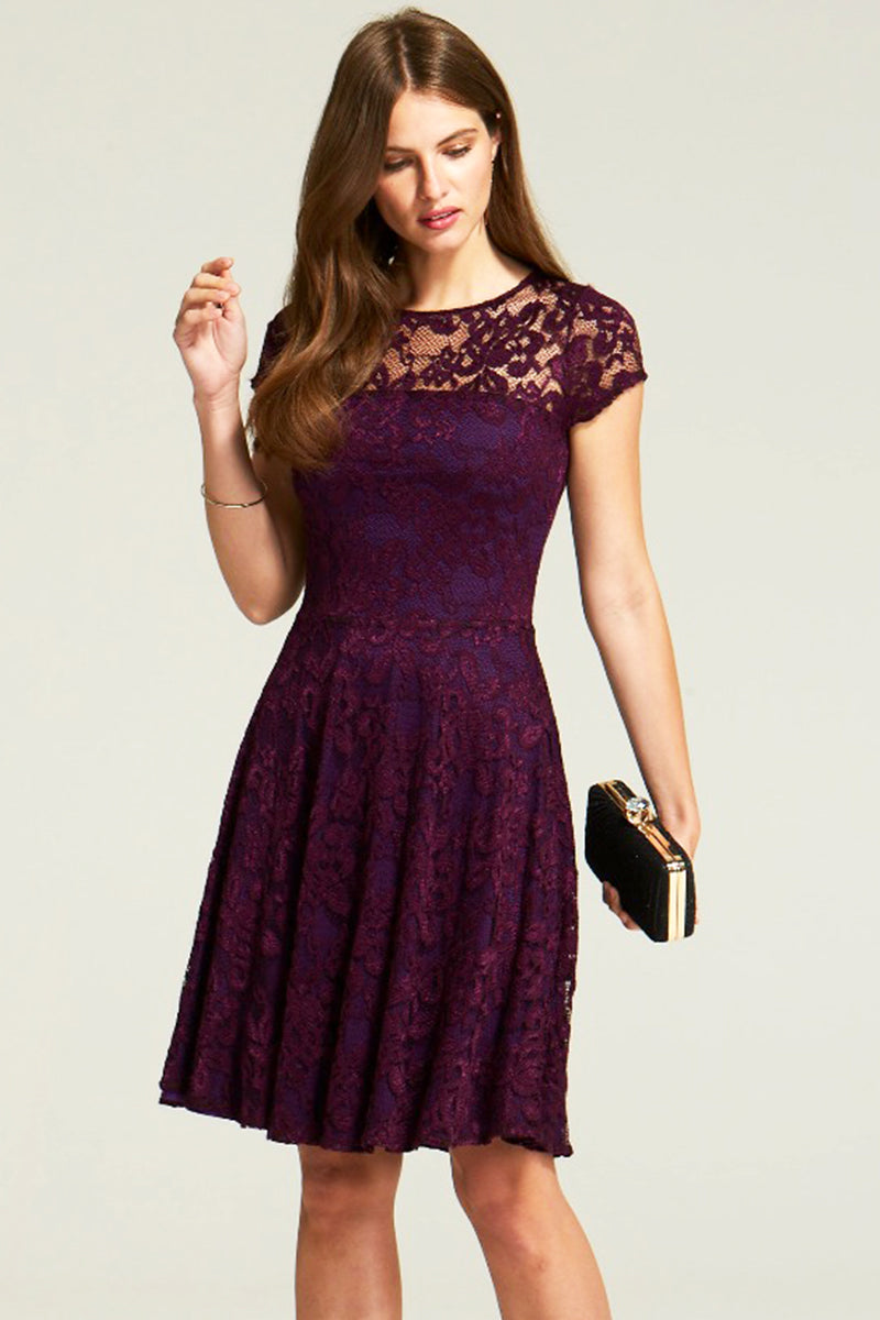 Lace Fit n Flare Dress – HotSquash London