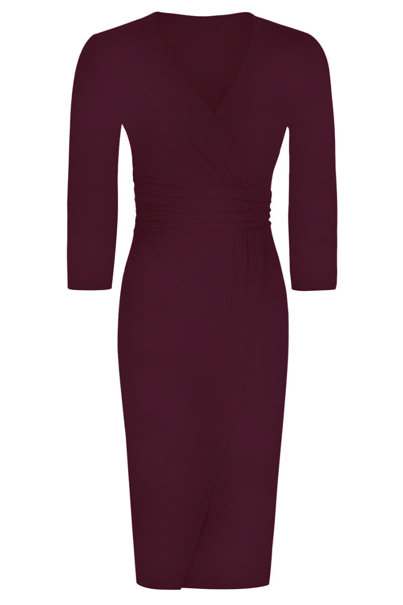 Jersey Mock-Wrap Dress