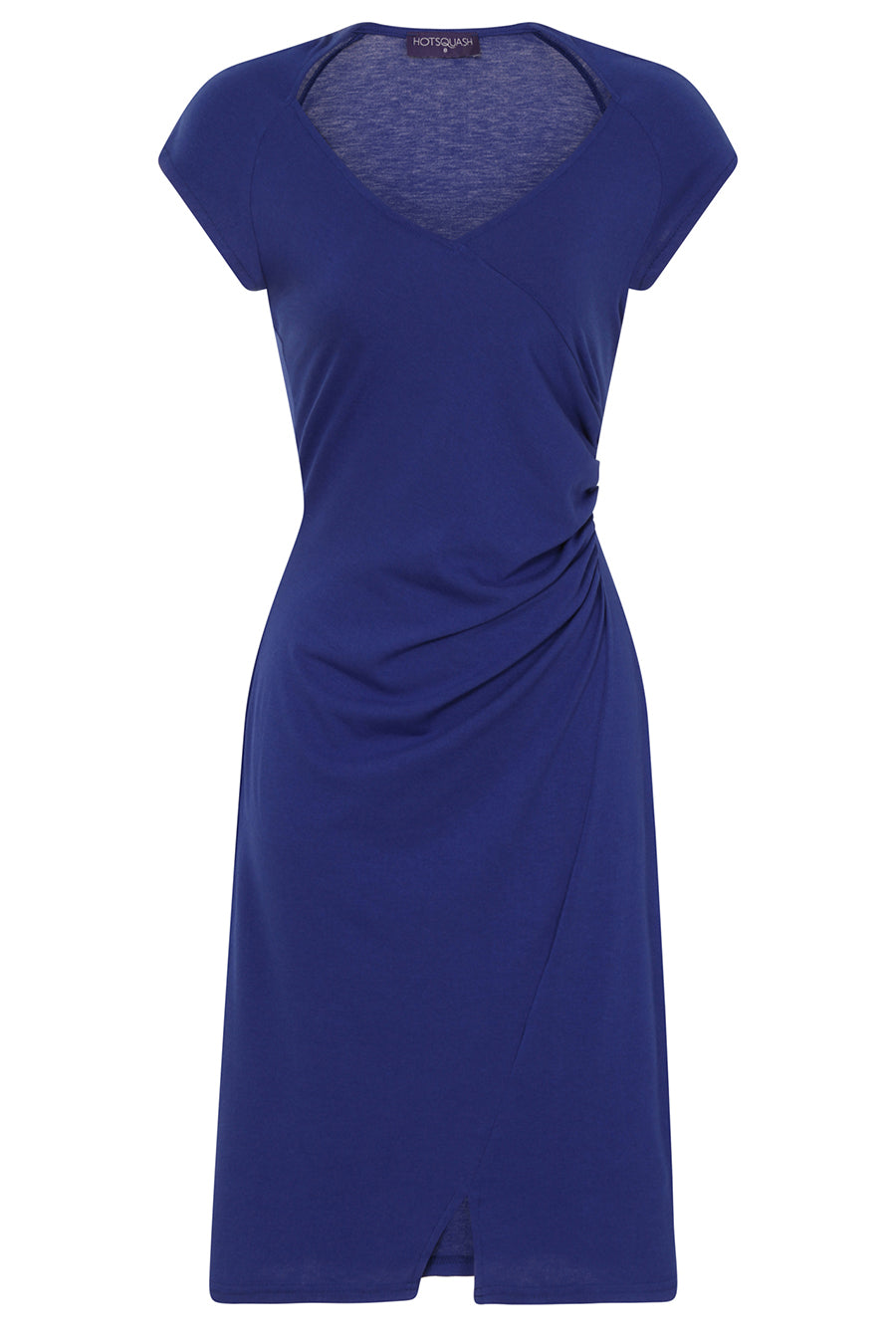 Raglan Sleeve Side Ruched Dress