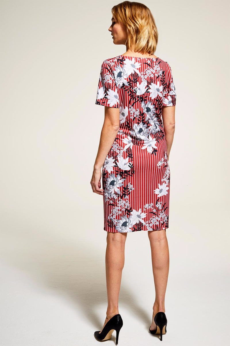 Riviera Short-Sleeved Print Shift Dress