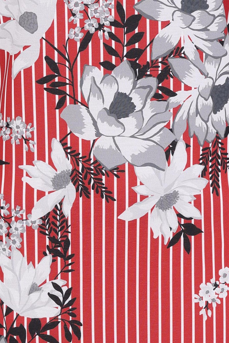 Riviera Short-Sleeved Print Shift Dress