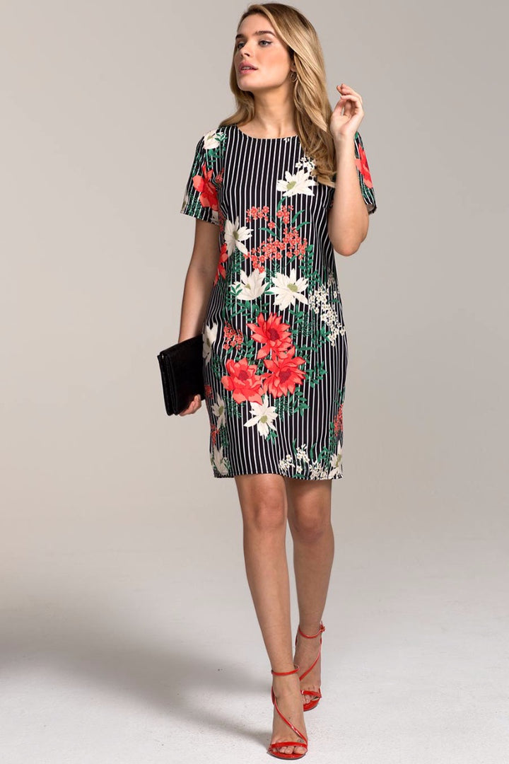 Rivera Short-Sleeved Print Shift Dress