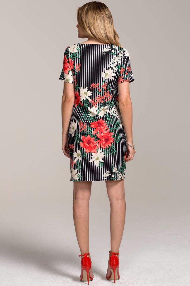 Rivera Short-Sleeved Print Shift Dress