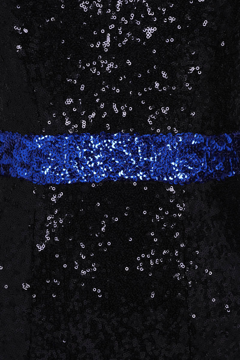 Sequin Maxi Keyhole Dress