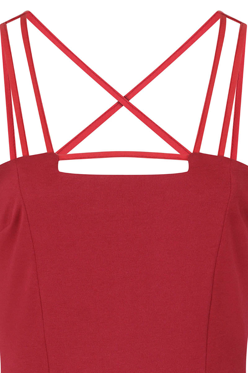 Spaghetti Strap Ponte Dress