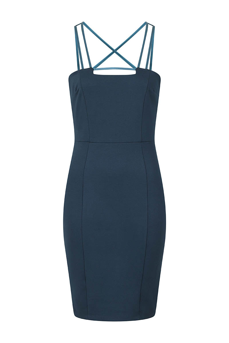 Spaghetti Strap Ponte Dress
