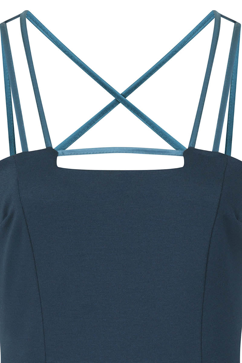 Spaghetti Strap Ponte Dress
