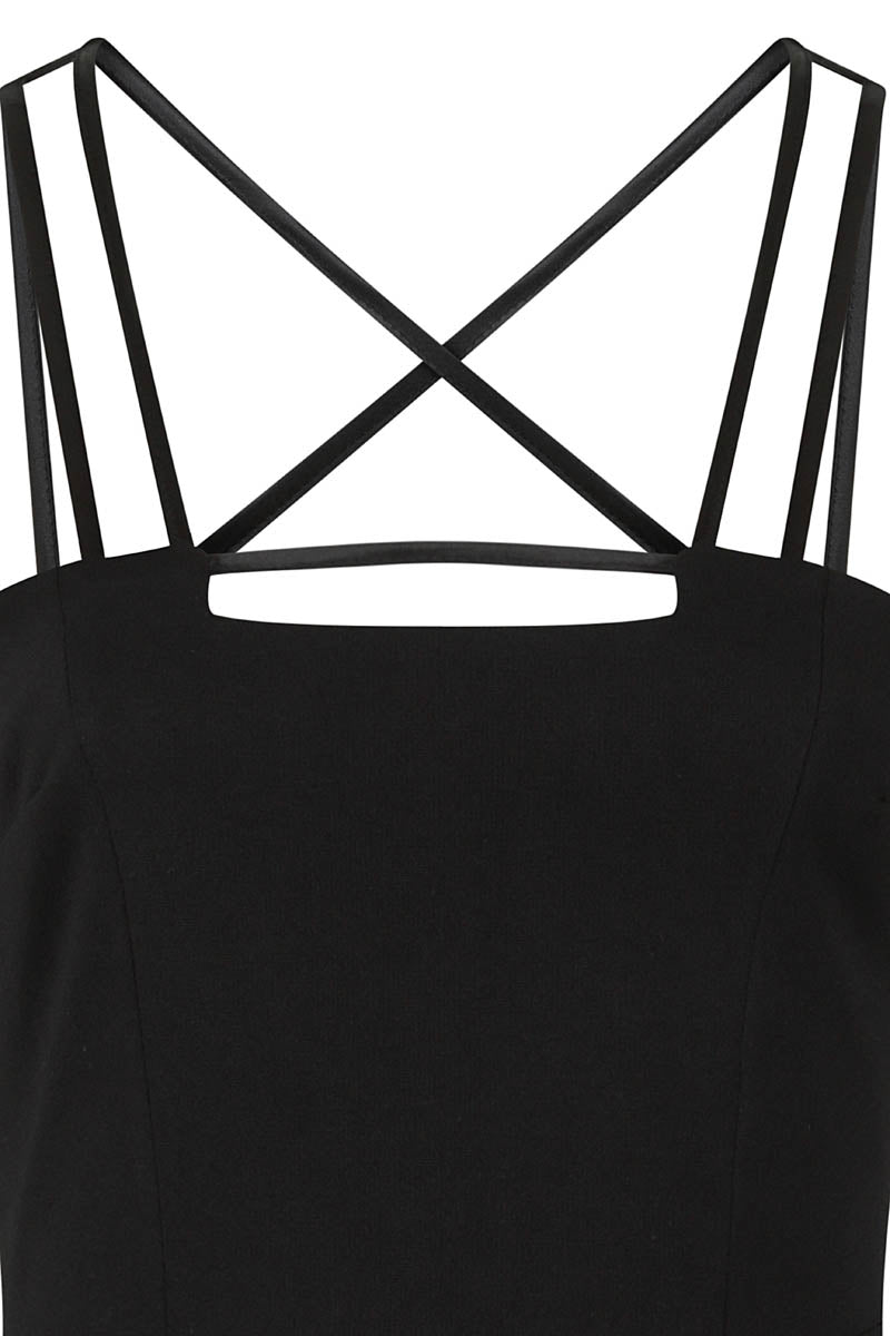 Spaghetti Strap Ponte Dress