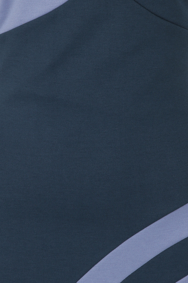 Halterneck Colour Contrast Dress