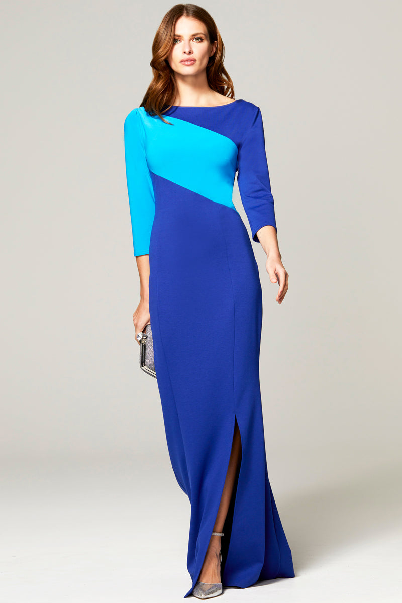 Maxi Dress with Contrast Sash