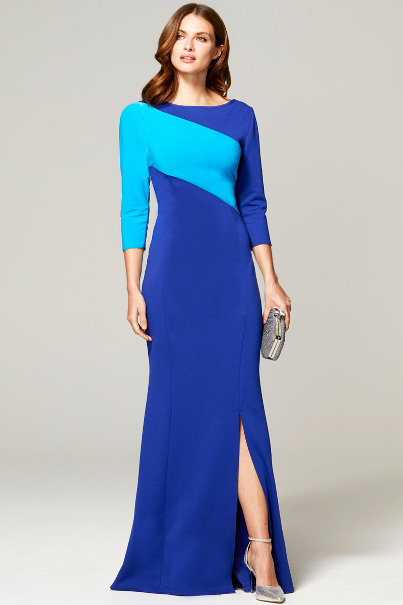 Maxi Dress with Contrast Sash