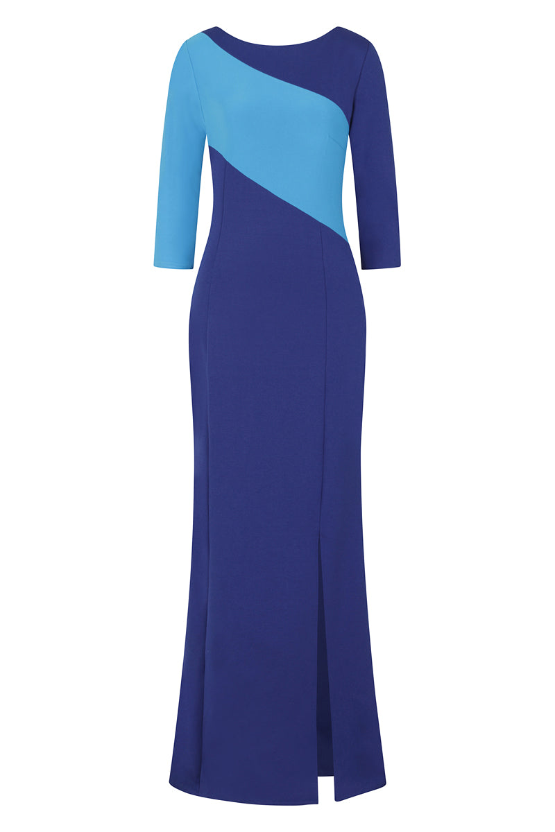 Maxi Dress with Contrast Sash