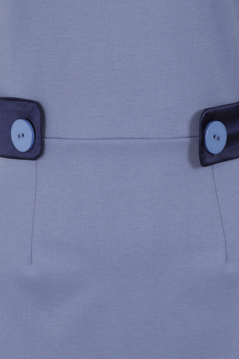 60s Dress with Contrast Hem