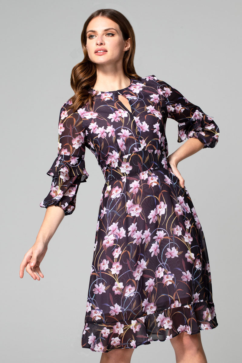 Print Chiffon Dress