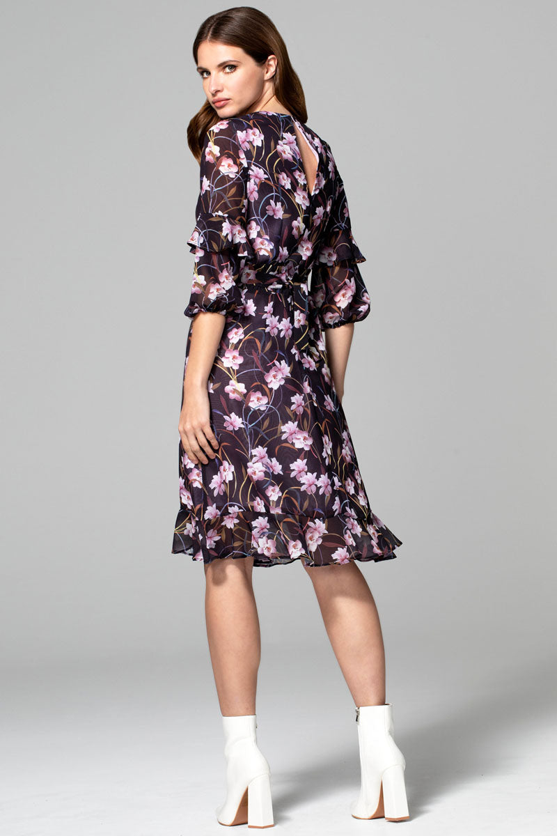Print Chiffon Dress