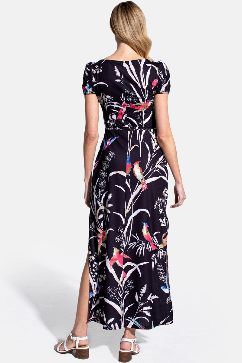Scoop Neck Maxi T-Shirt Dress with Split