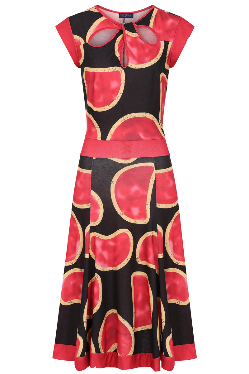 Keyhole Detail Fit 'n' Flare Dress