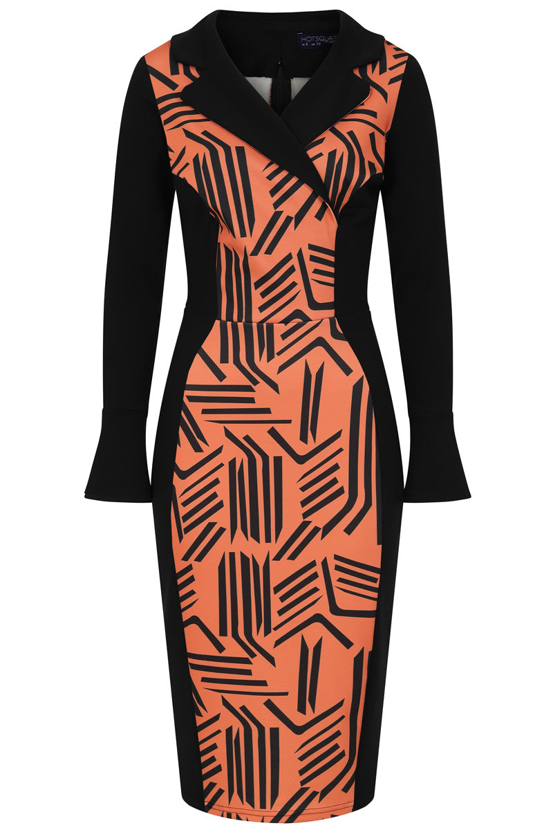 Collar Detail Bodycon Dress