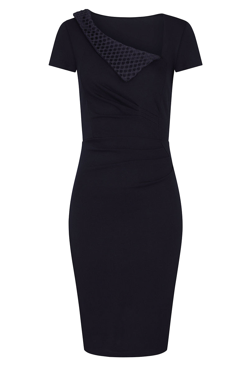 Asymmetric Neckline Day to Night Dress