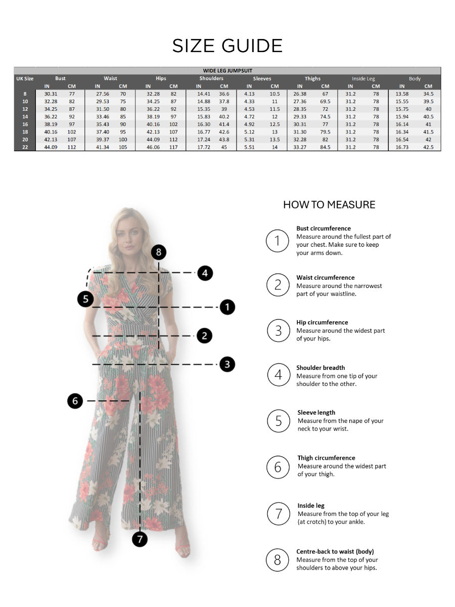 Wide Leg Jumpsuit with Cap Sleeves