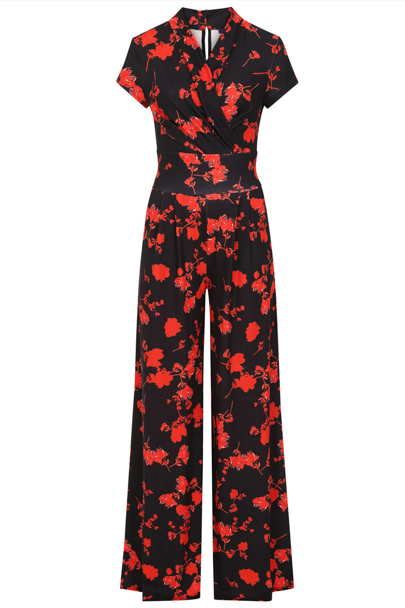 Wide Leg Jumpsuit with Cap Sleeves