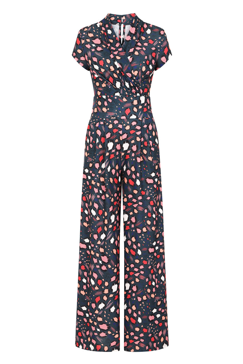 Wide Leg Jumpsuit with Cap Sleeves