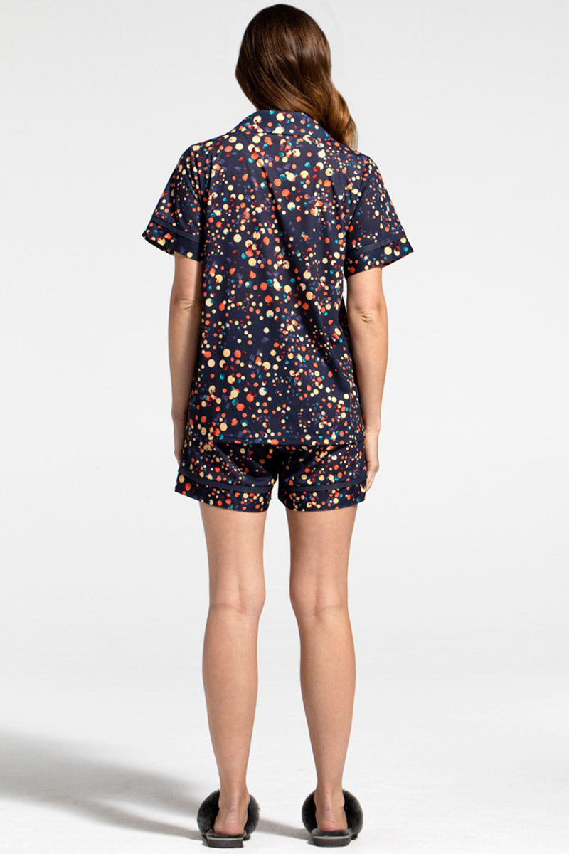 Jersey Shorts Pyjama Set with Buttons