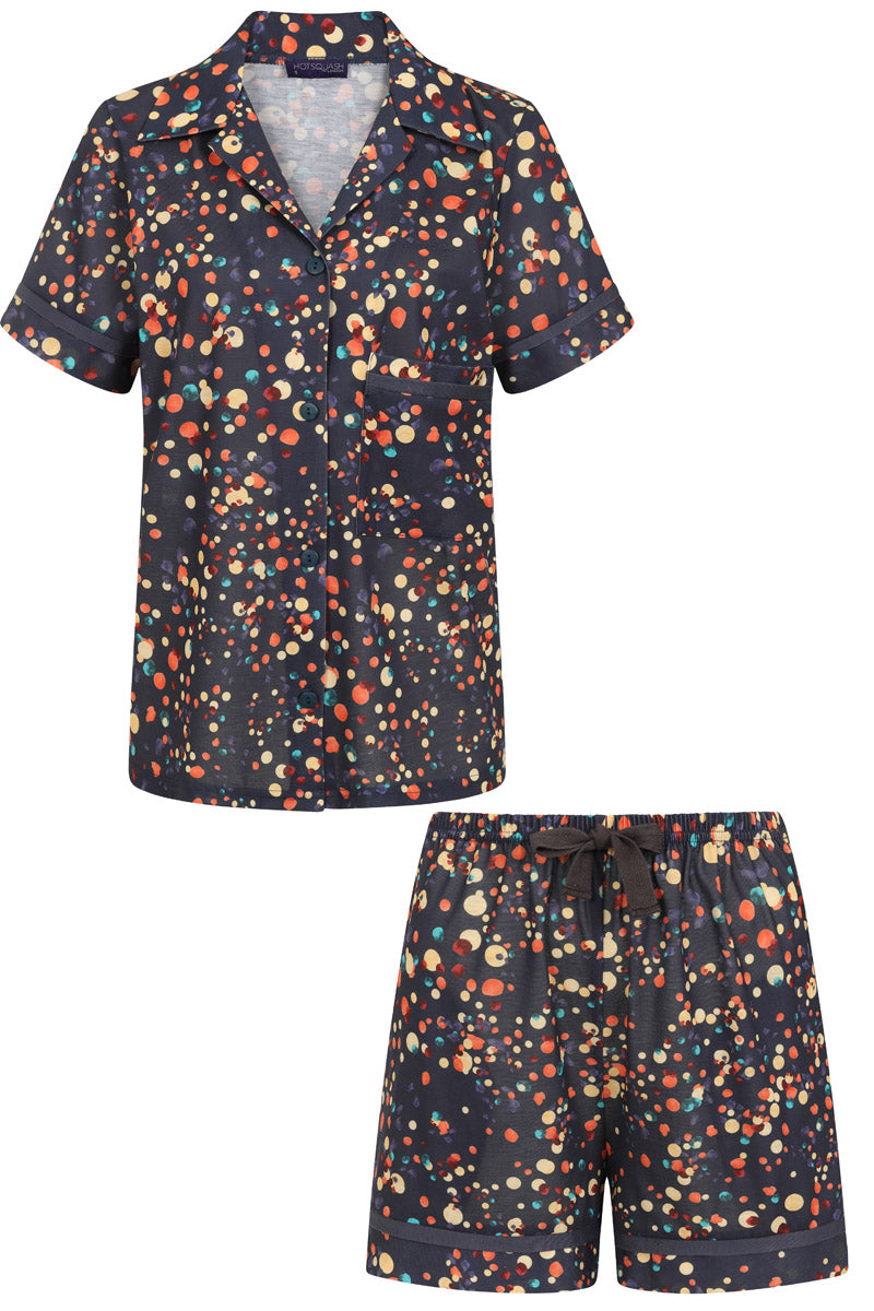 Jersey Shorts Pyjama Set with Buttons
